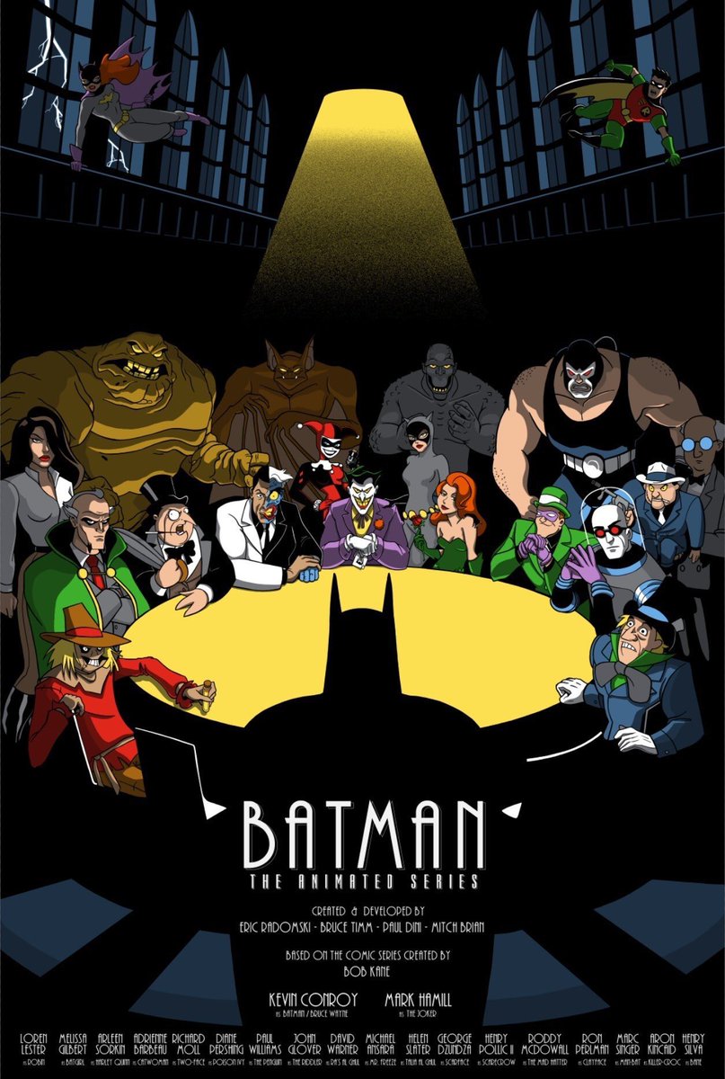 BatmanNotes's tweet photo. Outside of Batman himself, who is your favorite character from Batman: The Animated Series?

Art by Patrick Toner https://t.co/PewCc0OGST