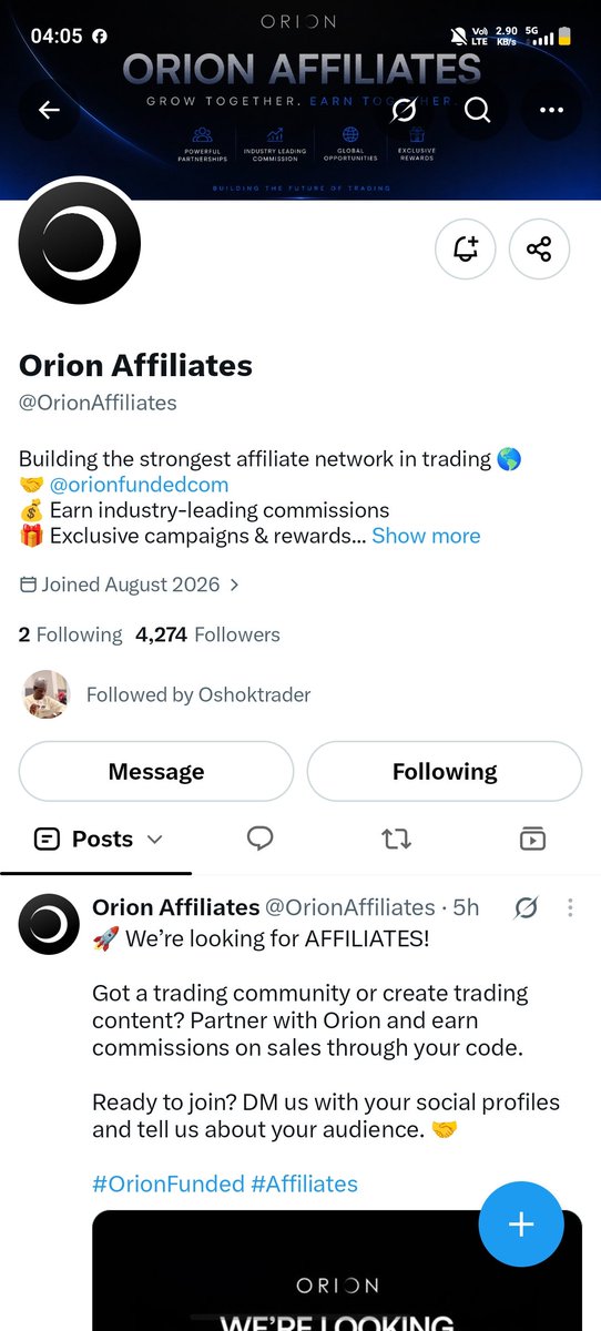 Sunilku7645's tweet photo. @Calm__Trader @OrionAffiliates @Orionfundedcom All step Done sir https://t.co/dCUiHC15Ve