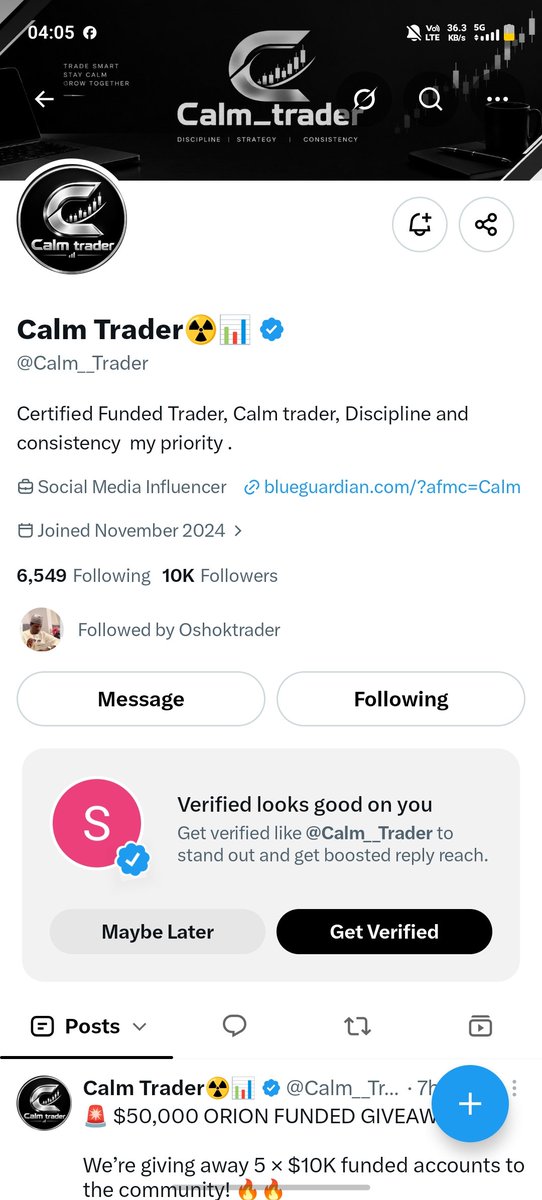 Sunilku7645's tweet photo. @Calm__Trader @OrionAffiliates @Orionfundedcom All step Done sir https://t.co/dCUiHC15Ve