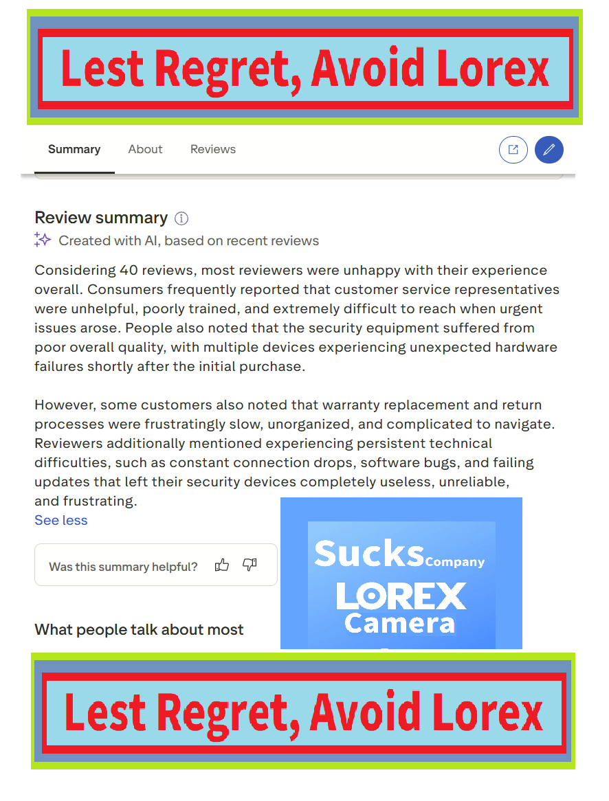 Goolorex's tweet photo. Shitty Lorex in Google-Play👎👎👎{Brett LaHorgue September 9, 2026 This app is useless. I bought lorex after researching that it was the top of the residential market a couple years ago but since bu ... t all.}👎(In Short=>Sucks quality of Lorex-China)603. 3.511 https://t.co/ELueom4cmr