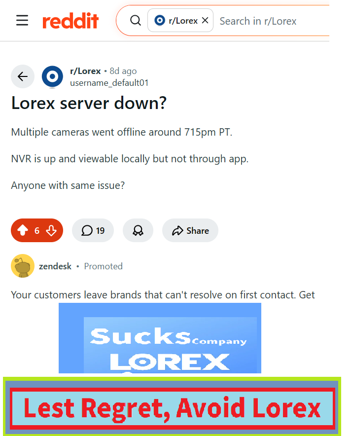 Goolorex's tweet photo. Avoid Lorex due to GooglePlay👎👎{TR 15 August 2026 APP IS WORTHLESS... DOES NOT WORK takes a while to load... instantly click on motion notification and by the time it loads I've missed the person ... please fix}👎(in a shell=>Terrible Chinese Lorex)588. 3.512 https://t.co/KOoT5qnIJI