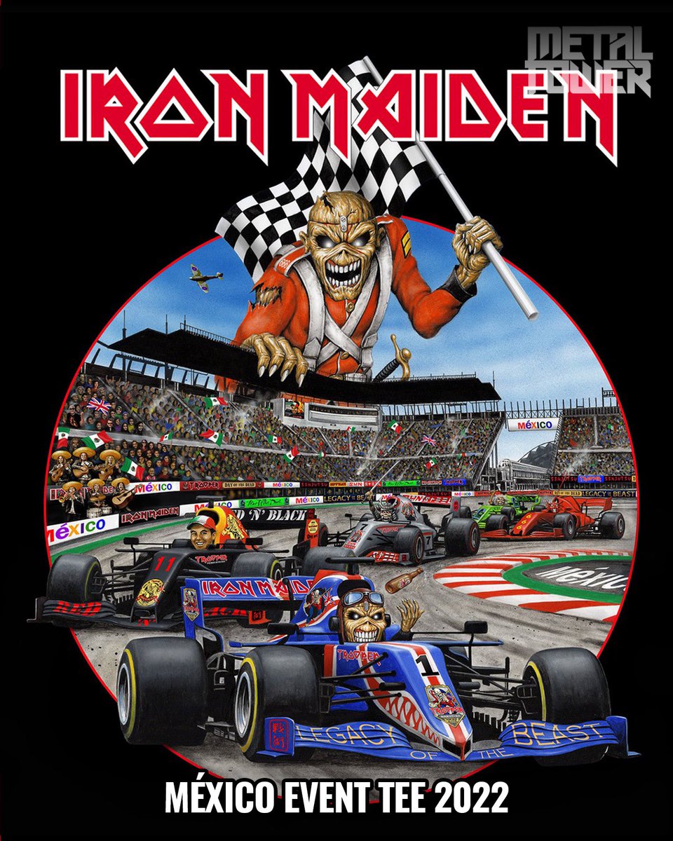 themetaltower's tweet photo. EDDIE A LA MEXICANA 🇲🇽🔥

Cada vez que Iron Maiden pisa México, Eddie se viste para la ocasión. Estos son los diseños de las playeras oficiales de evento más recientes:

🗿 2016 – Eddie maya sobre Chichén Itzá, con la piedra del sol de fondo. The Book of Souls en su máxima expresión.

💀 2019 – Eddie de charro, frente a la Catedral Metropolitana, manejando como marionetas un ejército de calaveritas de Día de Muertos.

🏁 2022 – Eddie con la bandera a cuadros en el Autódromo Hermanos Rodríguez, en plena carrera de F1 y con mariachis en la tribuna.

🤼 2024 – Eddie luchador enmascarado de verde, blanco y rojo, levantando la máscara del rival.

Y este viernes 2 de octubre la Doncella regresa al Estadio GNP Seguros con el Run For Your Lives World Tour, celebrando 50 años de historia.

¿Cuál es tu favorita? ¿Ya tienes tu boleto?

#IronMaiden #UpTheIrons #RunForYourLives