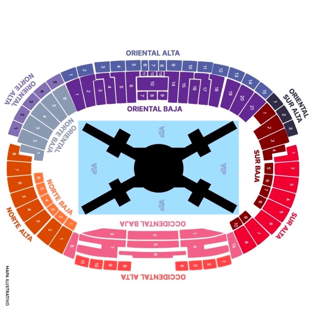 AnnHelferg's tweet photo. @pjmvelveet entiendo la frustración. El mapa que nos vendieron es solo un plano de distribución del escenario principal, las pasarelas y los asientos. En ningún momento se mencionó ni se mostró la distribución exacta de las pantallas. Técnicamente lo que se ofreció es lo que se armado. https://t.co/5QZ0v9LnfL