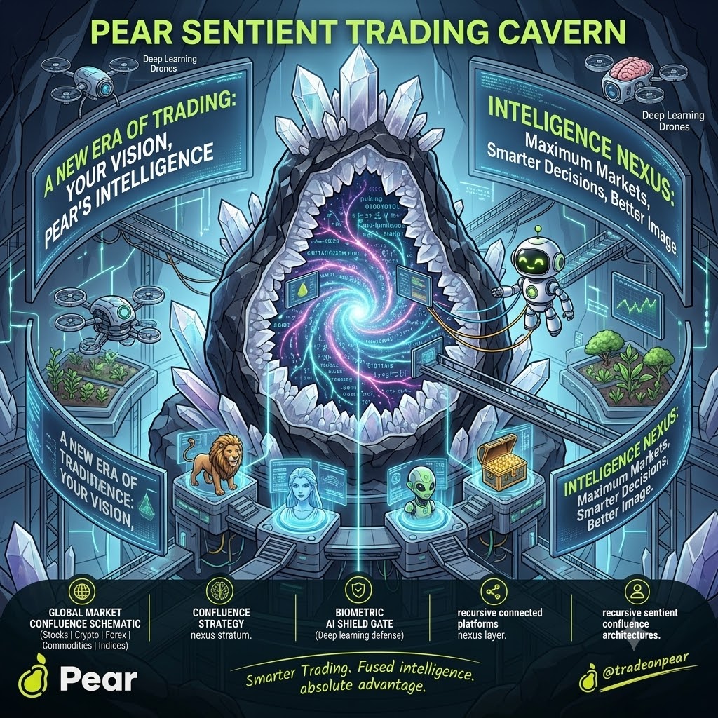 Divyanshu0720's tweet photo. A new generation of traders needs more than charts.

They need context.

They need intelligence.

They need connected markets.

AI + Markets + Pear. 🚀🍐

@tradeonpear https://t.co/WGUnGkVVmJ