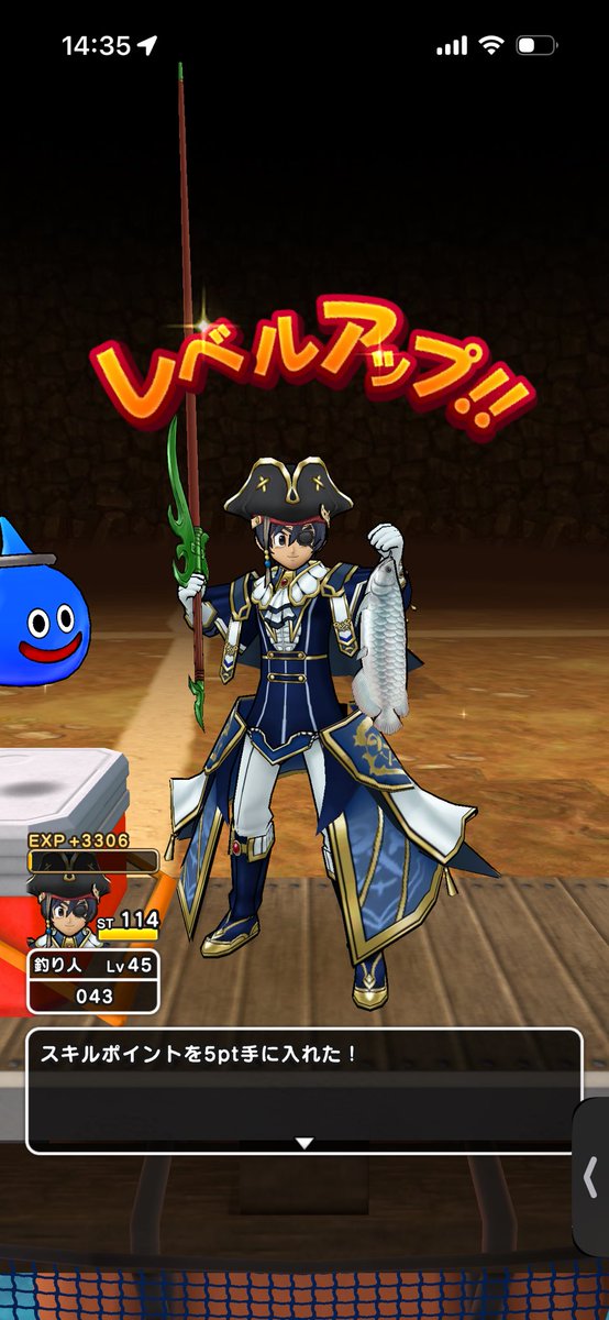 00043DQW's tweet photo. おはようございます

え、何これ可愛いwww

これどういう理由で出るの？
最初だけ？
Sランククリアだけだと出なかったんだけど・・・
#DQウォーク https://t.co/VUIICIh7SN
