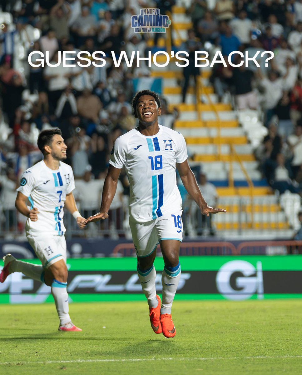 FFH_Honduras's tweet photo. 👀🇭🇳 Guess who’s back?

¡Dereck Moncada está de vuelta! 🔥⚽ Listo para sumarse a La H y afrontar juntos los próximos desafíos.

¡Qué bueno tenerte de regreso, Dereck! 💙🤍💙

#UnNuevoCamino #UnaNuevaIlusión #Honduras https://t.co/e8pFNrapV8