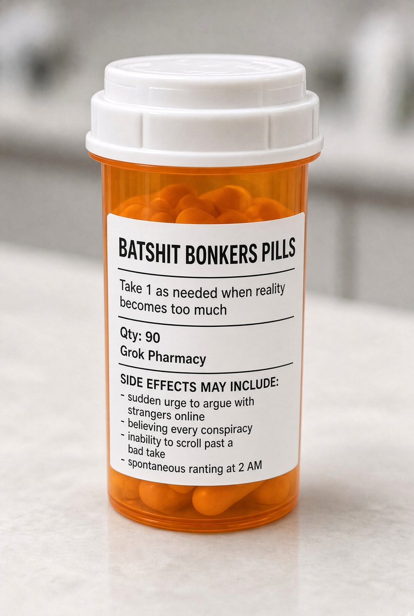 PhillipDenton's tweet photo. @MrReaganUSA This is Batshit Bonkers... time to cut back on the meds and stop drinking so much... https://t.co/6wcRx9z6c4