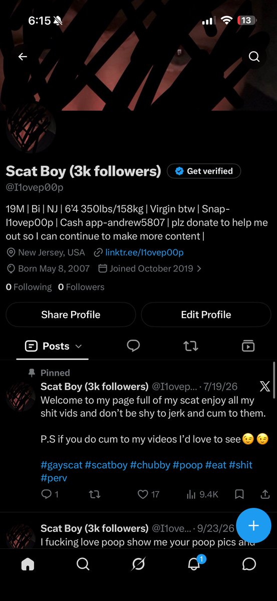 FartBo1's tweet photo. This my old account that got suspended if anyone sees this who follows that account this my new one https://t.co/bJSHmI2IrN
