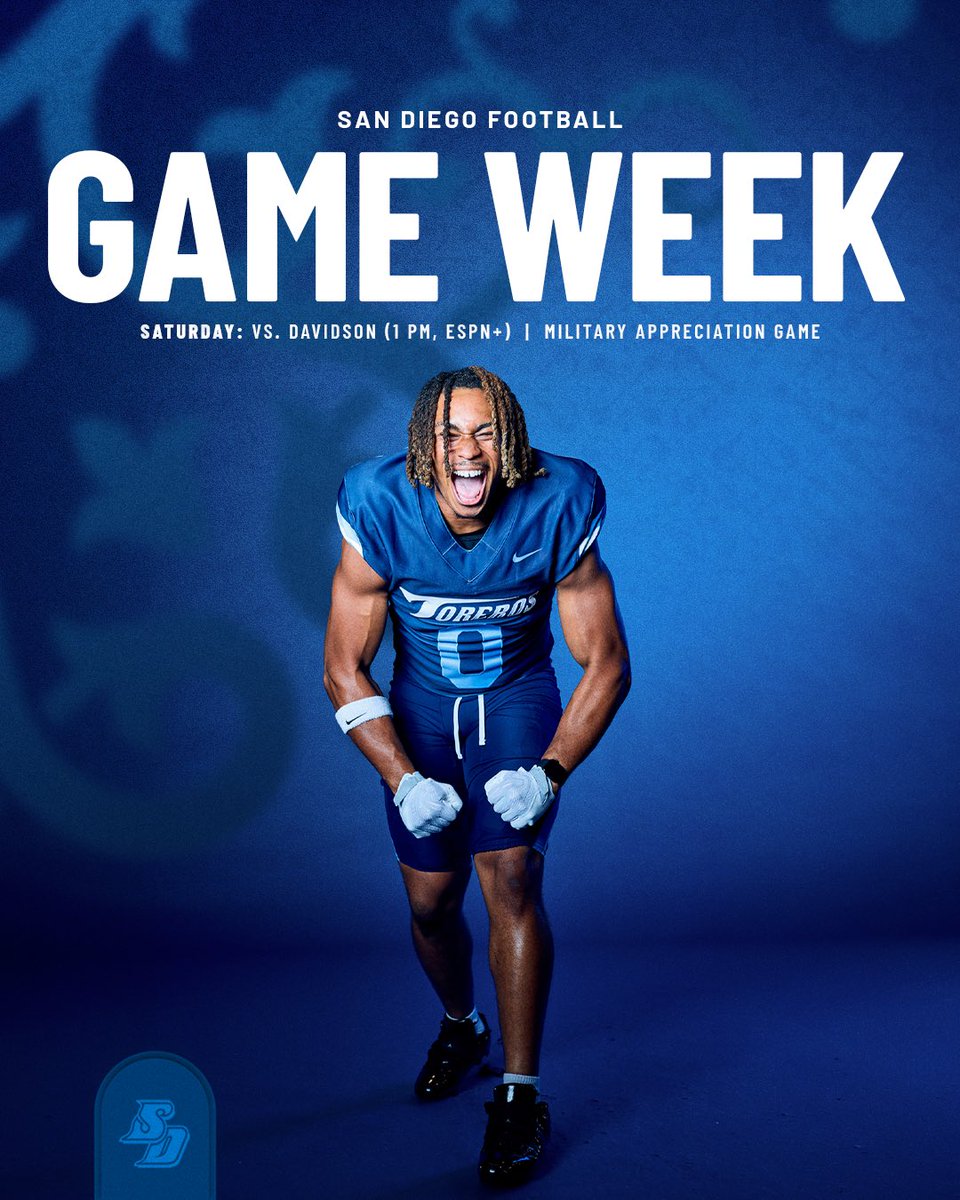 USDFootball's tweet photo. Back at Torero Stadium this weekend 📍

Join us on Saturday as we honor the military community with our annual Military Appreciation Game, click below to buy tickets:
🎟️ https://t.co/GhDS9CIFHR

#GoToreros https://t.co/VwhI70uMhL