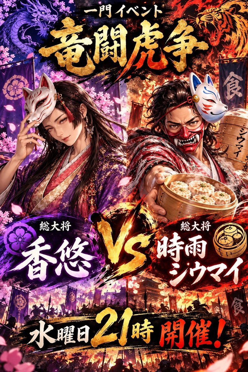 XxZENSExX's tweet photo. ＃信長の野望真戦
＃乱世の争い

一門名：閃光旅団

pk1シーズン末戦備イベント
【竜闘虎争】開催！！
今期一門を引っ張ってくれた2人を
総大将に一門ガチバトル！
総勢40名！参加ありがとう！！ https://t.co/HeCklQmyHN