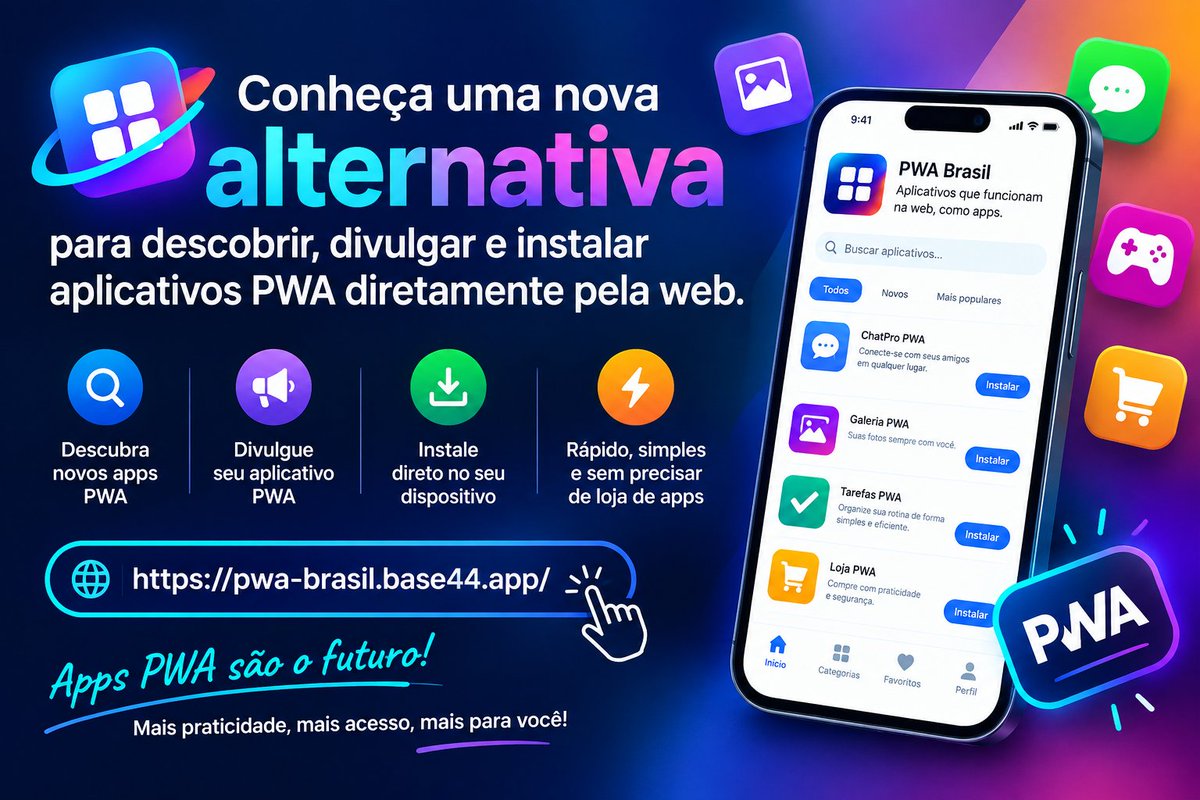 Loading_Nerd's tweet photo. Conheça uma nova alternativa para descobrir, divulgar e instalar aplicativos PWA diretamente pela web. https://t.co/0g07hLOuDD https://t.co/mmIPWtymKL