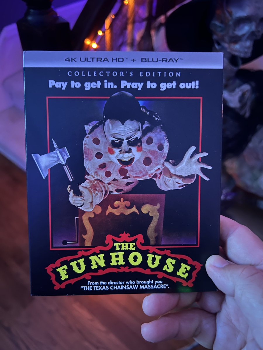 BrianRummel4's tweet photo. Tonight’s Entertainment! #thefunhouse #PhysicalMediaMatters #PhysicalMediaForever #4k #horror https://t.co/cnKI7UutLA