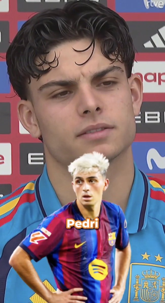 fcbarca_zn's tweet photo. Q: Your best friend?
🎙Xavi Espart: Cubarsí and Bernal, and here in the national team, Jan Virgili.

Q: The player who impressed you the most in the first team?
🎙Xavi Espart: Pedri. https://t.co/mSElezVO25