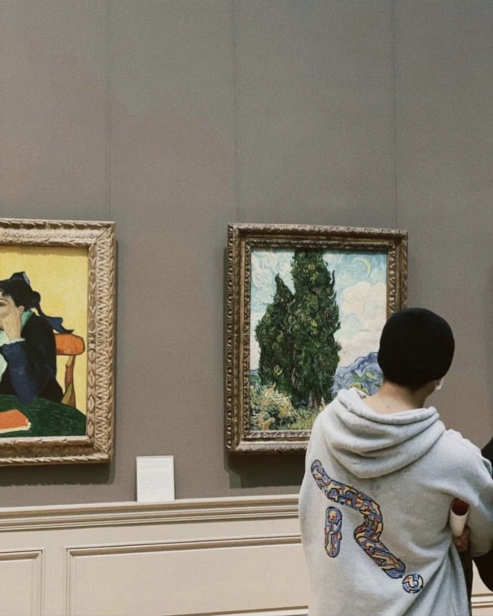 christyinkorean's tweet photo. “I don’t keep photos of myself at home. Onstage, I’m constantly under countless watching eyes, always becoming ‘a face.’ But it’s the opposite at the museum - I’m the one who lingers looking at someone else’s face… Today, in this room, I am also just a person looking.”
- Namjoon https://t.co/2MdHUYovlX