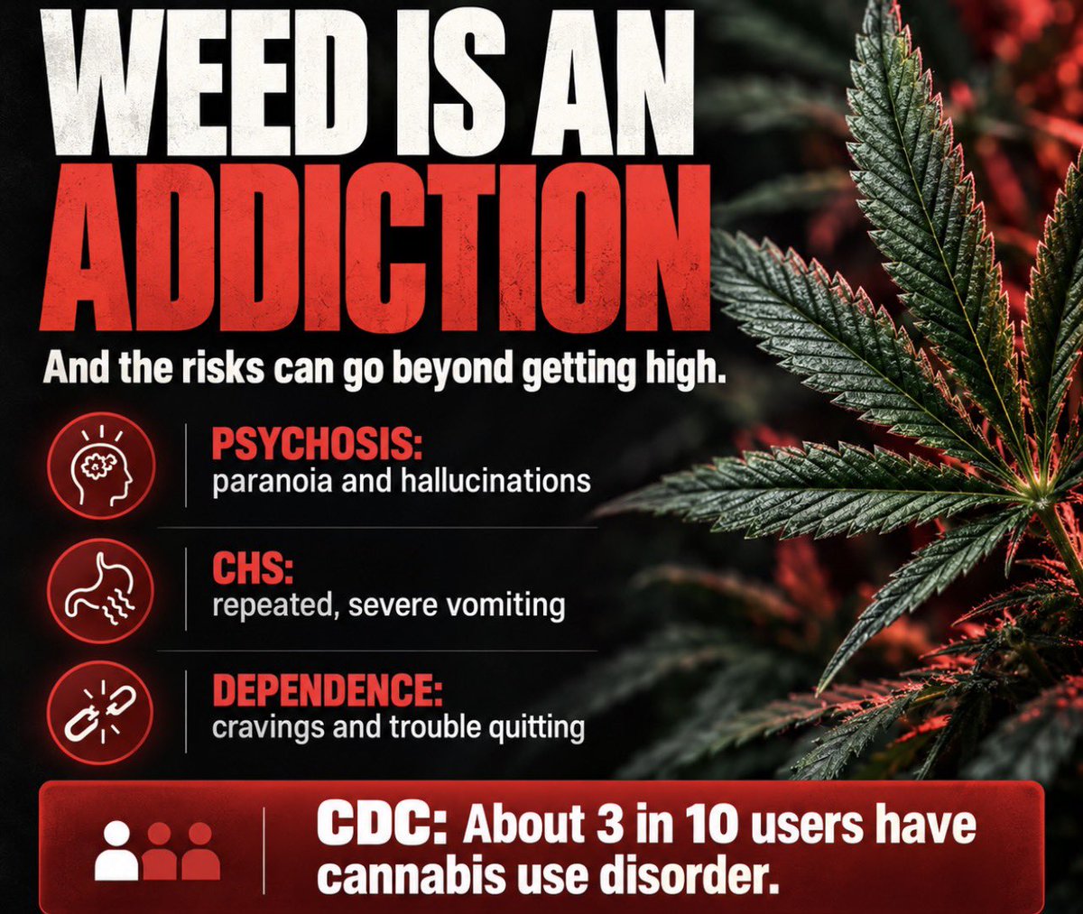 kirawontmiss's tweet photo. “weed is not an addiction” they said https://t.co/cKslz5Qp77