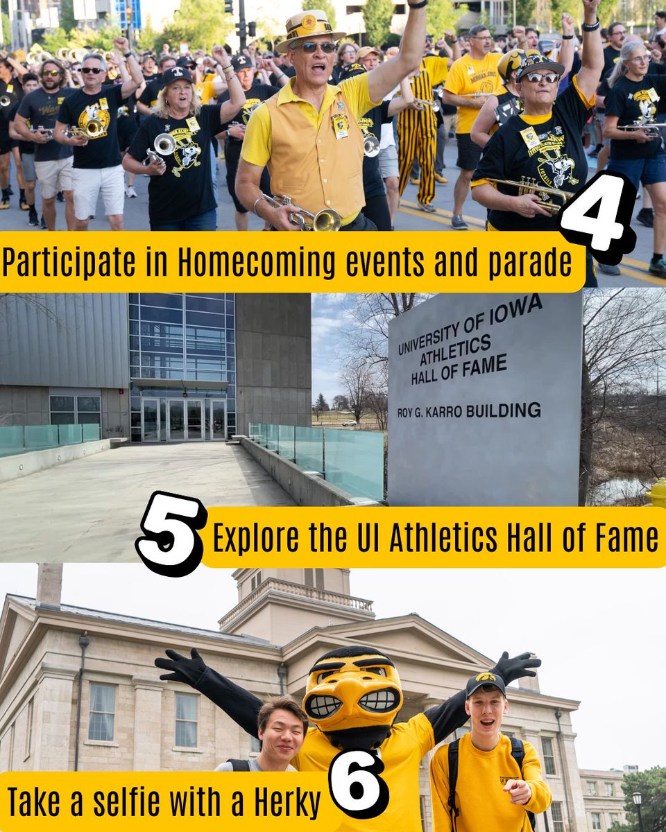 UIREACHProgram's tweet photo. 47 things to do @itsuiowa   🖤💛
Game day is only the beginning. Whether you’re cheering on the Hawkeyes, grabbing a bite downtown, exploring local shops or catching a show.
Save this post, send it to your crew, and start making your list. https://t.co/bqG79IGEeW