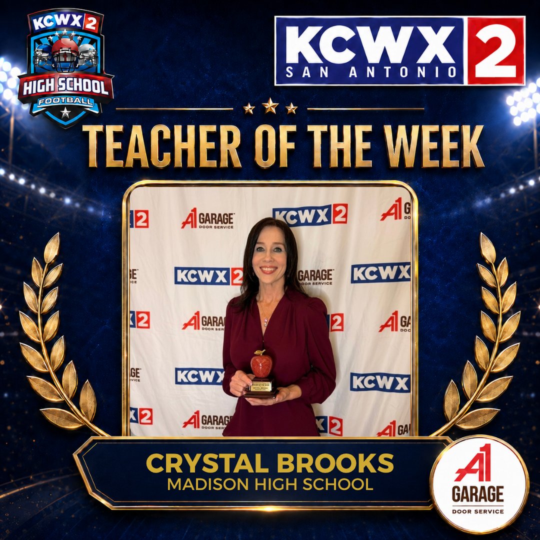 kcwxtv's tweet photo. Celebrating the Student and Teacher of the Week from Madison High School!📚✏️
#madisonhighschool #madisonmavericks #sanantonio #teacheroftheweek #studentoftheweek @madisonbooster @SaMadisonMavs @JMadison_FB https://t.co/JsfUvNgzCK