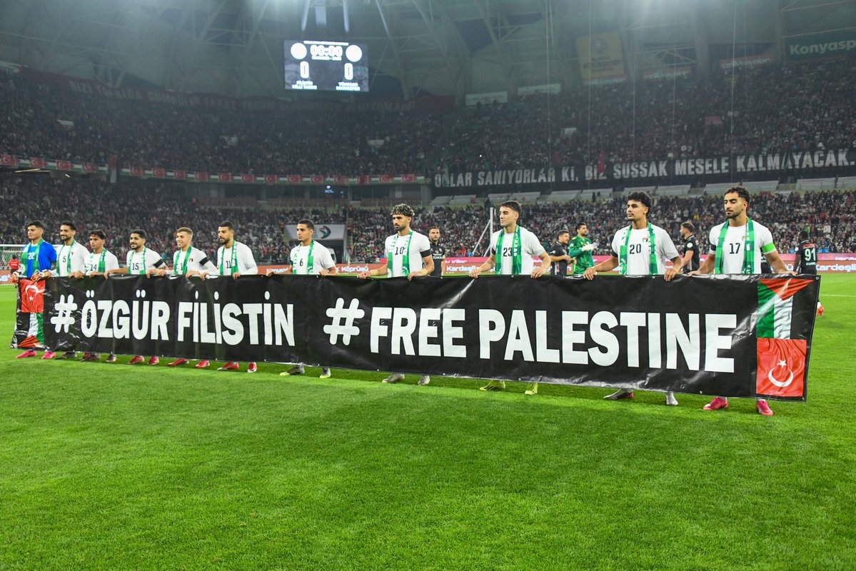 konyaspor's tweet photo. Özgür Filistin 🇹🇷🇵🇸 https://t.co/6s7JzzzkFt