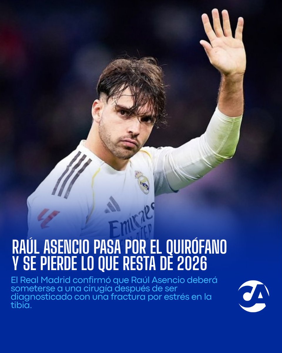 🚨⚪ ¡BAJA DE LARGA DURACIÓN PARA EL REAL MADRID! El Real Madrid confirmó que Raúl Asencio deberá someterse a una cirugía después de ser diagnosticado con una…