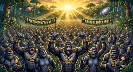hmdstark777's tweet photo. The jungle is buzzing and the gorilla army is ready to take the market by storm! With FEGrox and our incredible dev team laying down unbreakable infrastructure behind the scenes, FEG is primed to lead the next massive bull run. 
 #Bitcoin
#FEG
@lifeisdefi
@RTRcrypto https://t.co/bXBtL5bPrj