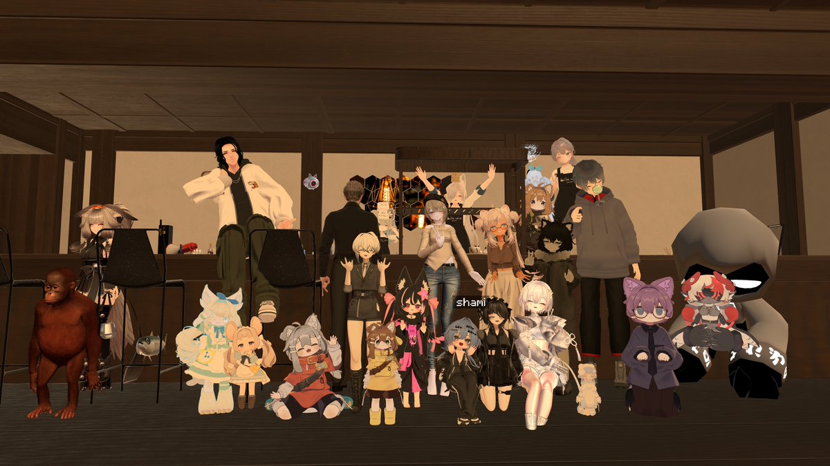 komugiko_Twitch's tweet photo. 本日もご来店ありがとうございました。
常連さんはもちろん、初来店の方もたくさん来てくれてうれしい限り！
またのご来店をお待ちしております！＼( 'ω')／ﾊﾞｯ! 

#星木二時
#VRChat https://t.co/Ob4AsgS5R9