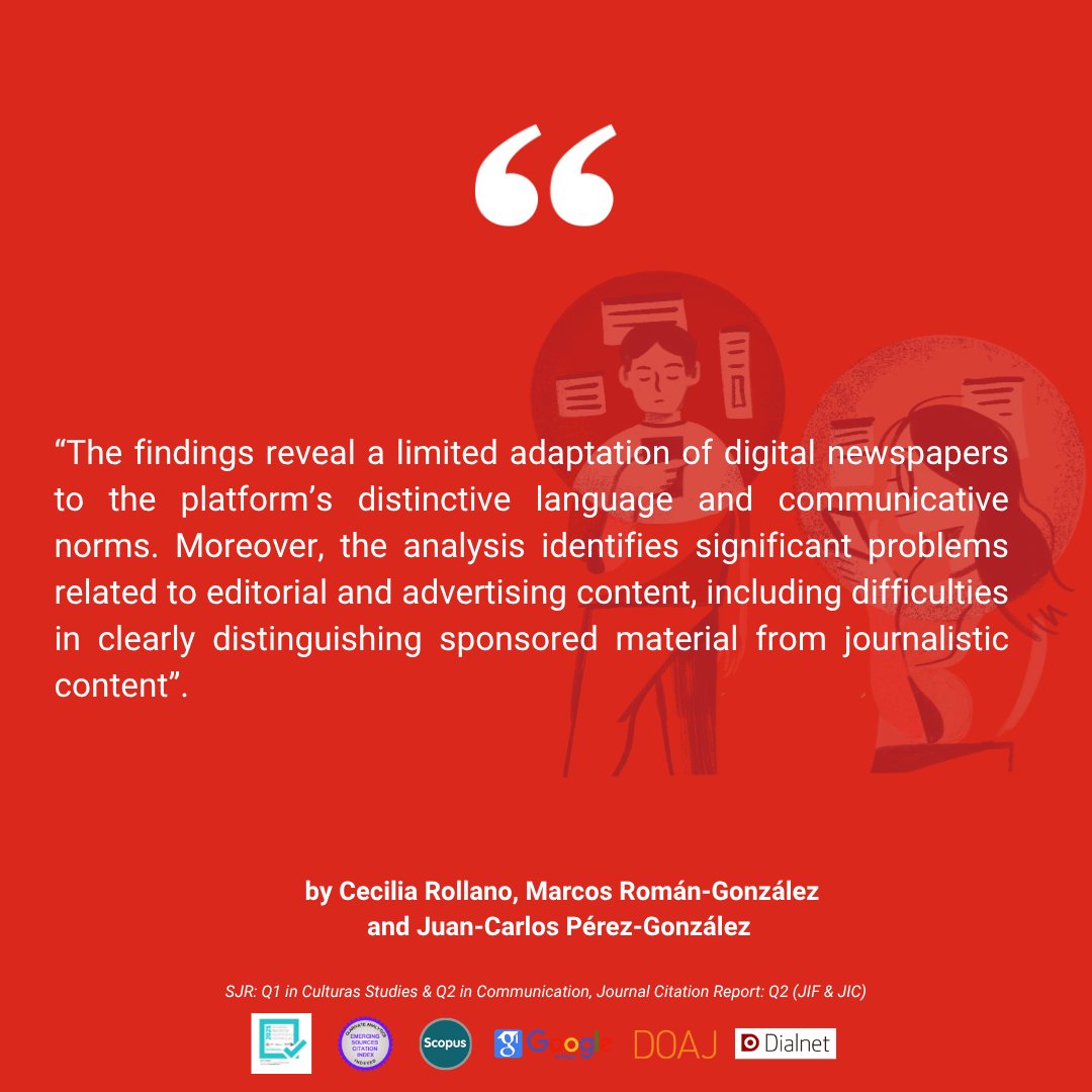 JournalCommSoc's tweet photo. 📄”Anatomy of news media on Twitter” by Cecilia Rollano, Marcos Román-González and Juan-Carlos Pérez-González

🔍https://t.co/L95YDB5I1c

#OpenAccess #Communication #Academic #SocialMedia #Algorithms  #Journalism #X https://t.co/CiAddvy4vA