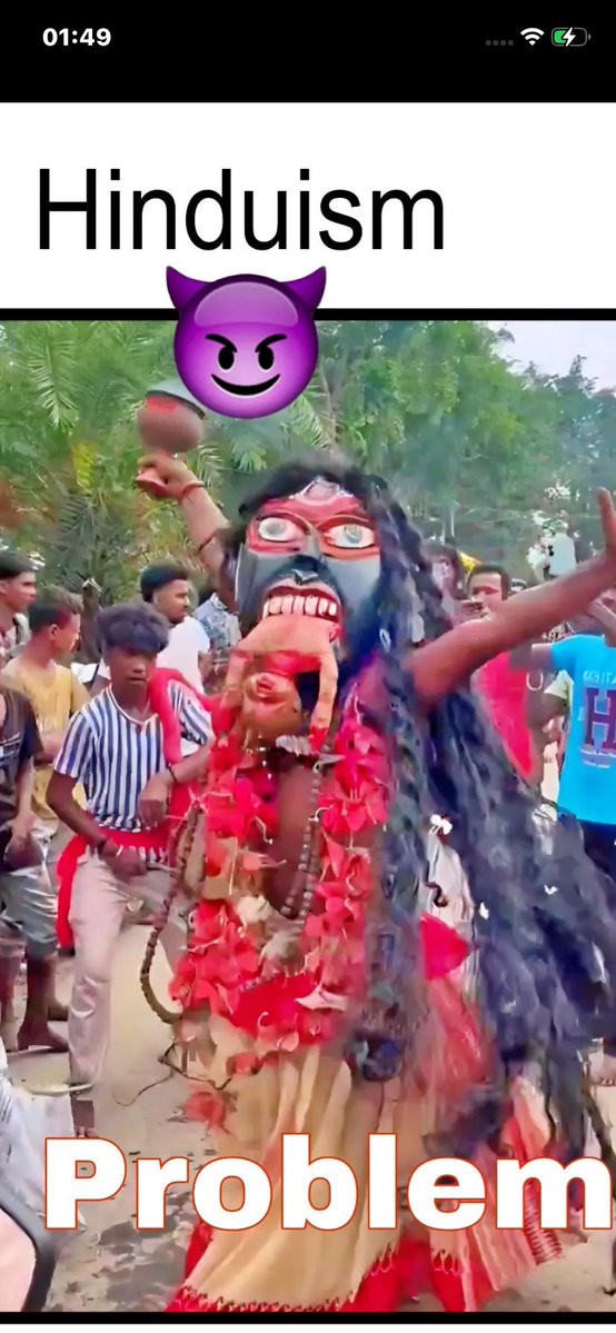 tafarataafer's tweet photo. @JaipurDialogues Brahma gave birth to the demons from his butthole, well and her you are …. WTF https://t.co/8s7DhpMvej