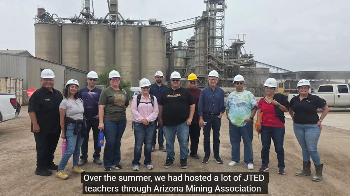 azmining's tweet photo. 🎓⛏️ Join the Education Panel at the AMA Annual Conference on Nov. 3 to learn about the JTED Mining Institute, a first-of-its-kind mining CTE course, and the Heavy Equipment Operations program featured in this video.
https://t.co/sNn0OIGrVr https://t.co/Co7ueyRt5W