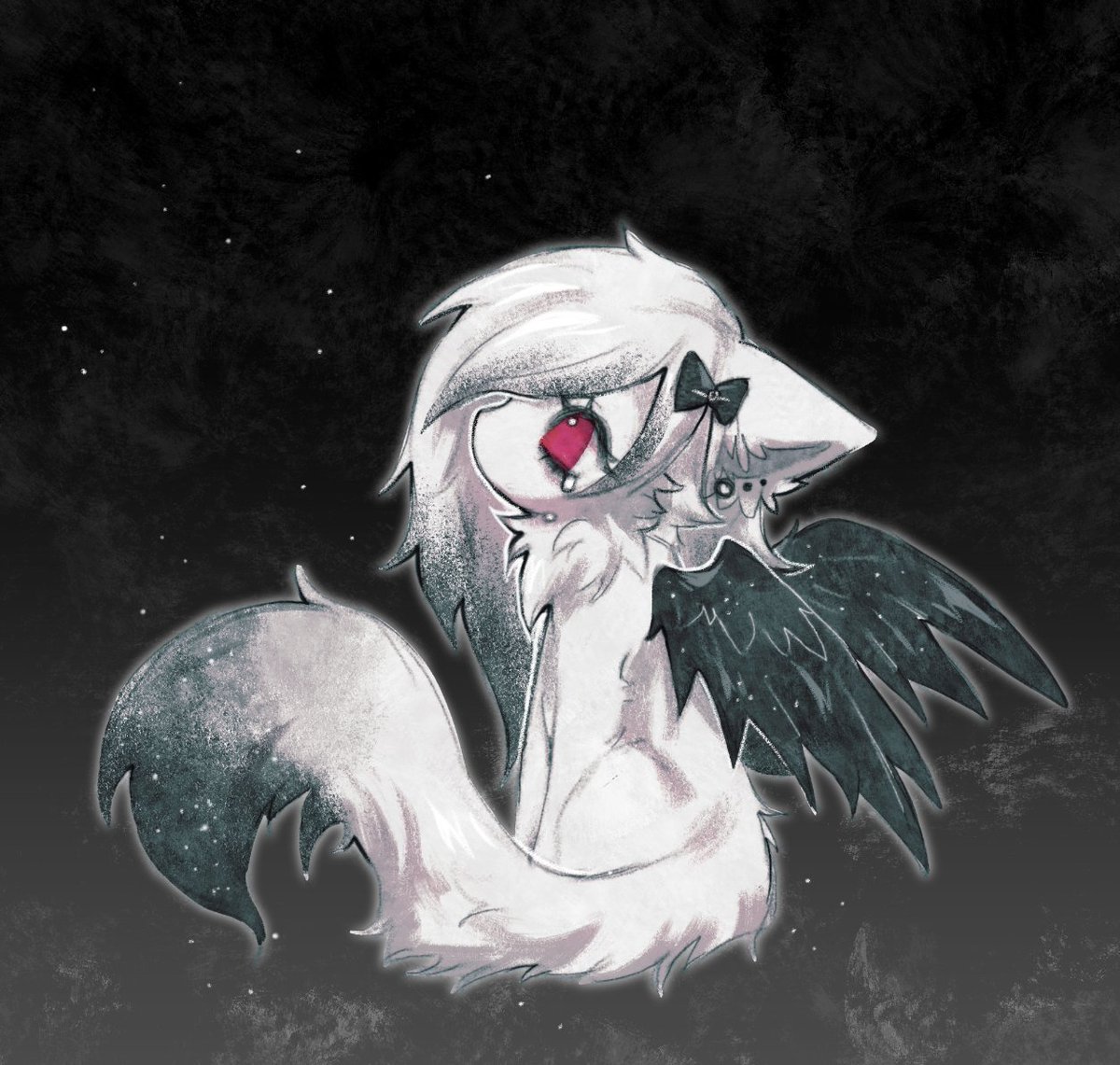 meowithe's tweet photo. dis is my fursona.... shes an awesome vampire fallen angel neko xD https://t.co/1luDtIrvZp