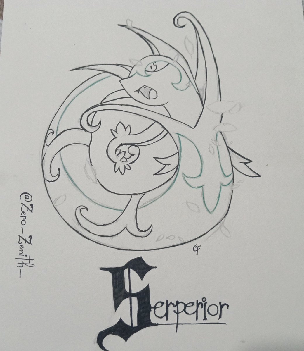 Zero_Zenith_'s tweet photo. A little WIP for me~
My fav Pokémon: Serperior💚🐍
After doing so much for my friends, i wanted to do something for me 😊
I'll update you all after i finish it https://t.co/7tOZE98EVm