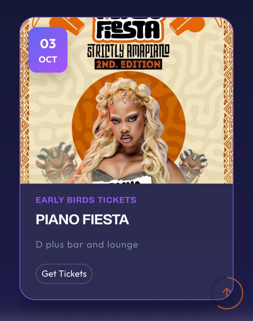 vanmarcus14's tweet photo. PIANO FIESTA 2ND EDITION is going down.
Etania — Life of the Party — live at D Plus Bar &amp; Lounge, Gulu City.
Saturday, 3rd October 2026
On-stage tickets: 50K
Gulu, lock this date.

Secure your ticket and don’t miss out.

https://t.co/bz2iyEs4HY

#PianoFesta2ndEdition https://t.co/YX4TO4VMZD