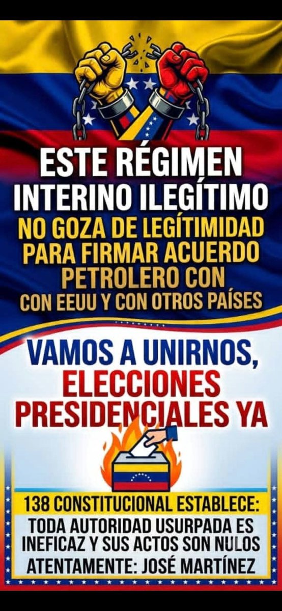 ruedaamaya's tweet photo. @delcyrodriguezv Como venezolano le exigimos a la Señora Dinorah, por favor deben de ELIMINAR PARA SIEMPRE LA LEY DEL ODIO. Un país en plena libertad y democracia no debe existir esa maldita ley comunista que sigue asesinado a millones de venezolanos. HASTA cuando esa burla https://t.co/j0e9JIaOEF