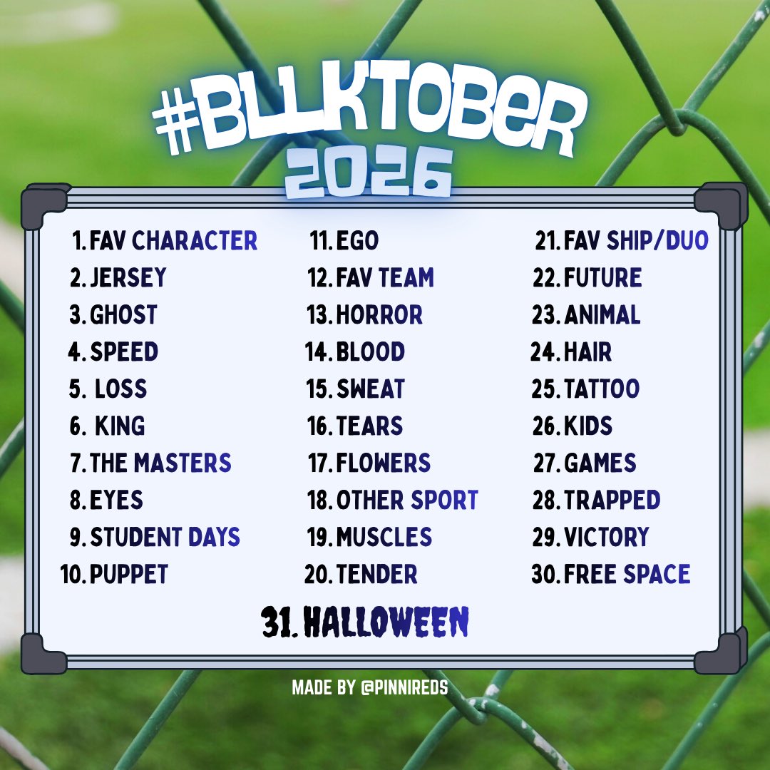 pinnireds's tweet photo. #bllktober2026 turned out cute! https://t.co/mKmENNGOtA