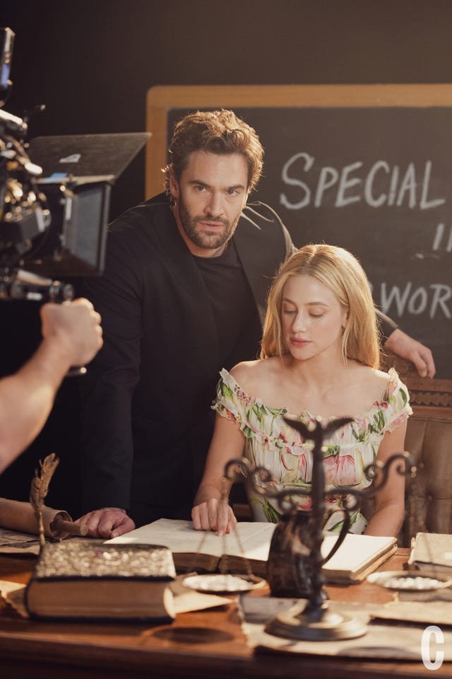 FRLiliReinhart's tweet photo. 📸 | Lili Reinhart and Tom Bateman star as Greek gods in a fake relationship for the new Quinn original, ‘Olympus U’! 🏛️✨ (September 30, 2026) https://t.co/7upADWwMpZ