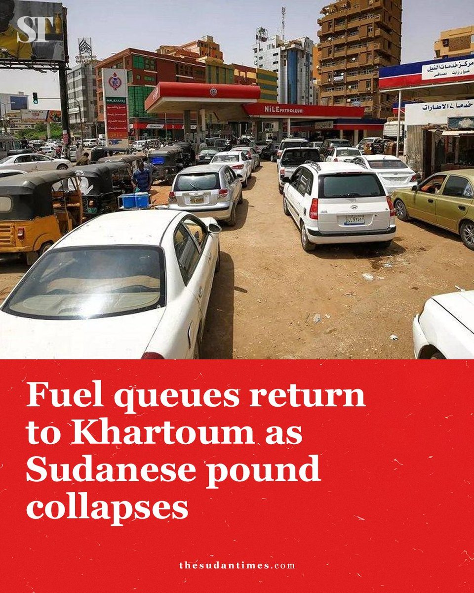 1HalimaOsman0's tweet photo. Sudan’s fuel crisis is deepening, with long queues and severe shortages at stations. The lack of fuel is disrupting transportation and driving up travel and living costs, adding to the daily burden on citizens https://t.co/JCgnZEB6Ss