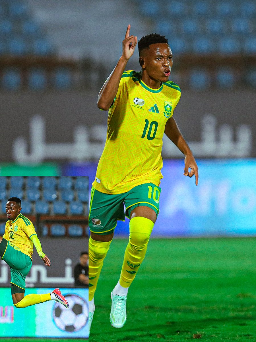 CAF_Online's tweet photo. 6 points out of a possible 6 in #TotalEnergiesAFCONQ2027 so far.
Bafana Bafana are showing no signs of slowing down. ๐ฟ๐ฆ https://t.co/Bwx2HbvwiB