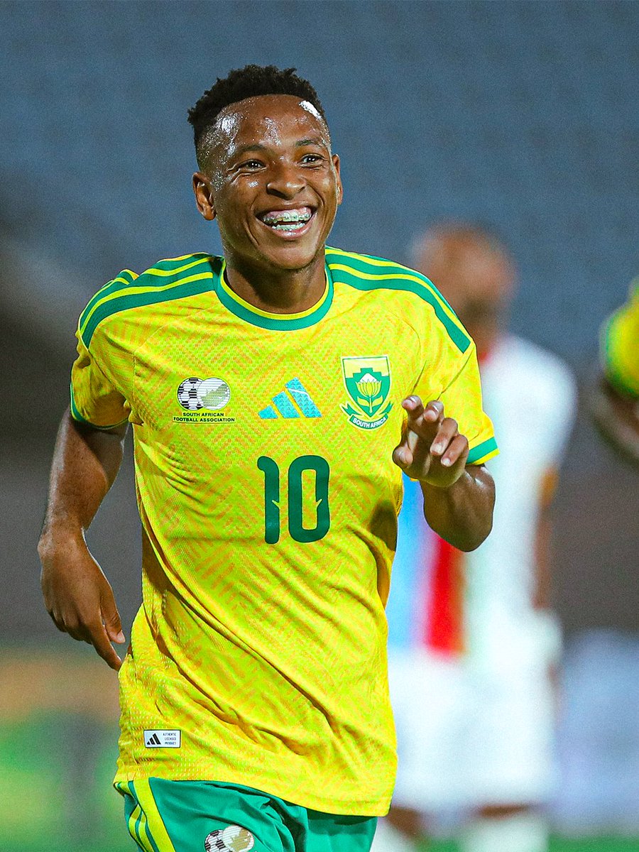 CAF_Online's tweet photo. 6 points out of a possible 6 in #TotalEnergiesAFCONQ2027 so far.
Bafana Bafana are showing no signs of slowing down. ๐ฟ๐ฆ https://t.co/Bwx2HbvwiB