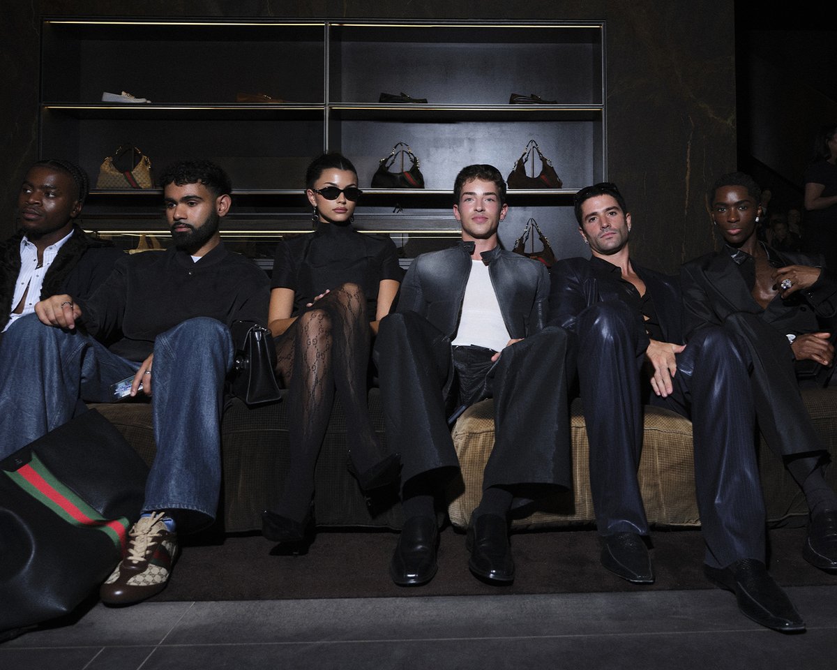 gucci's tweet photo. GUESTS  

Brand Ambassador #TianXiWei, #PiaWurtzbachJauncey, #HoNgocHa, @jordynwoods, #BethannHardison, #YT, #amilraja, #FranciscaGomes, #ManuRios, #MarcForné, and #AltonMason at #GucciTheStoreShow. 

#JordynWoods https://t.co/M3BxtUuERi