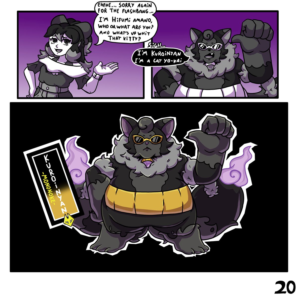 Megalo_555's tweet photo. Yo-kai watch Shadowbonds 
Chapter 1 (7/?) 
Yeah... their first meeting wasn't that great...
#YokaiWatch https://t.co/xFtNXM8my9