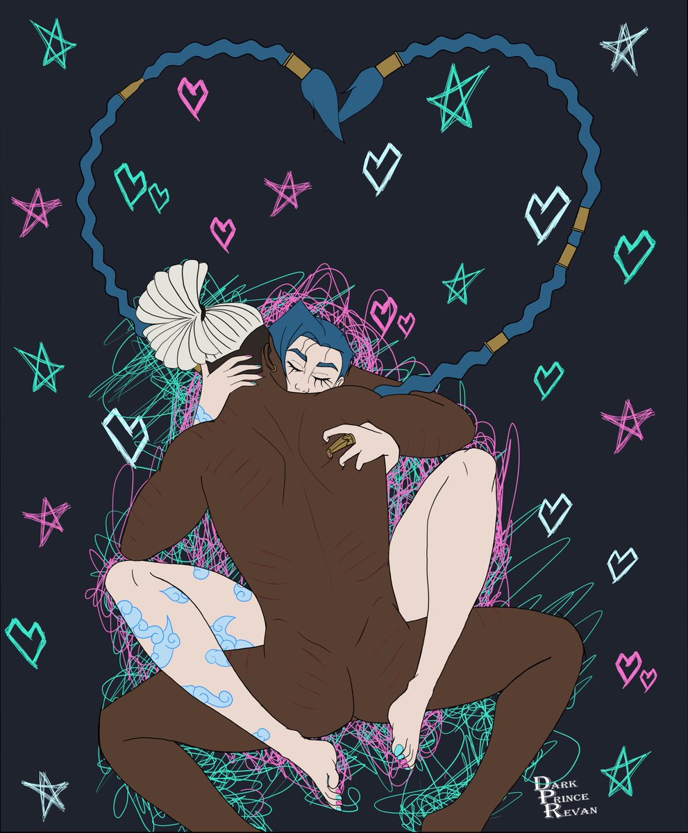 DarkPrinceRevan's tweet photo. "Love Static" 
It occurred to me that Jinx could possible still see static &amp; scribbles with strong positive emotions but they would be good signs.

#Freakbomb #tenderbomb #timebomb #ekkoxjinx #ekko #ekkoarcane #ekkofanart #jinxarcane #jinxfanart #arcane #fanart #arcanefanart https://t.co/cDjXa5s5pa