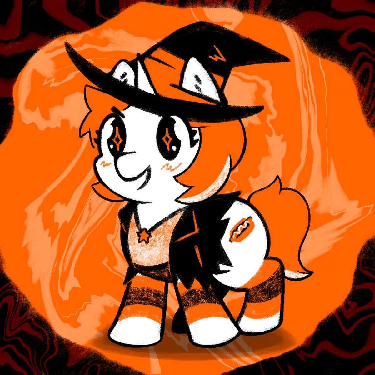 salt_450's tweet photo. Estaré haciendo iconos de personas que sigo, acá una Carla pony brujita para halloween para @YT_MRCarlos https://t.co/QNPtz6C5iG