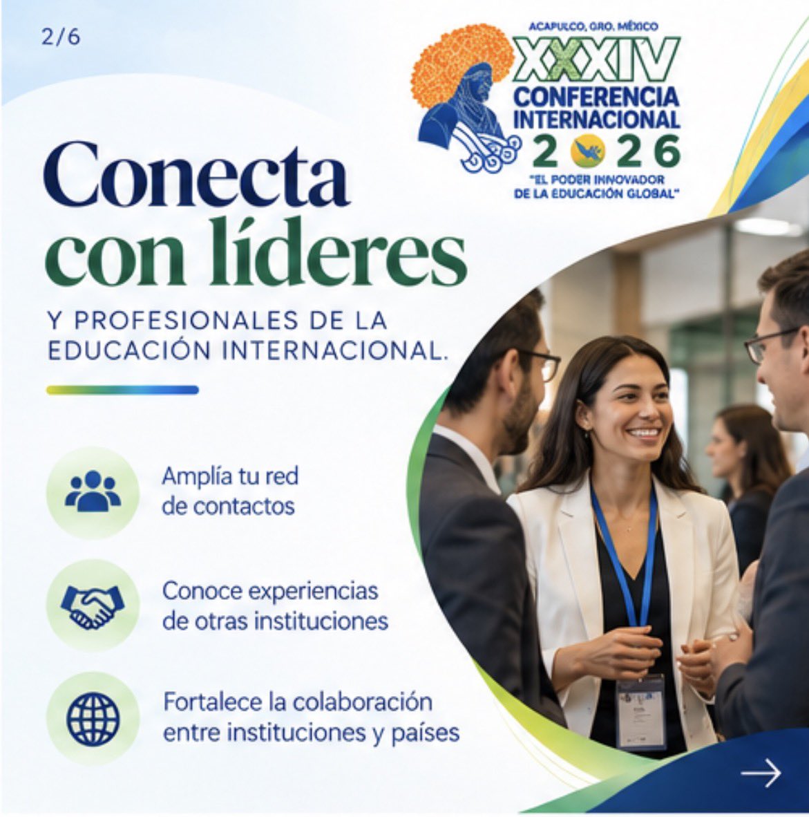 AMPEI1's tweet photo. 📣¡Octubre está a la vuelta de la esquina!

La comunidad de educación internacional se prepara para encontrarse en Acapulco.

Si aún no formas parte de AMPEI 2026, este es el momento de asegurar tu participación.

🔗 Consulta la información y regístrate: https://t.co/ZanotVsh8n https://t.co/gBp9TY16Ks