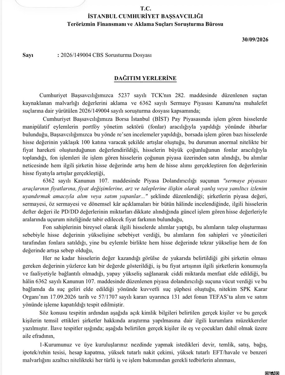 ahmetsahmets's tweet photo. Fon soygunuyla ilgili yürütülen soruşturmada AKP kurucularından, eski bakan ve halihazırda AKP Siyasi ve Hukuki İşlerden Sorumlu Genel Başkan Yardımcısı Hayati Yazıcı’nın oğlu Mustafa Yazıcı’nın da mal varlığına tedbir konuldu. https://t.co/Dzu63b0Mp8