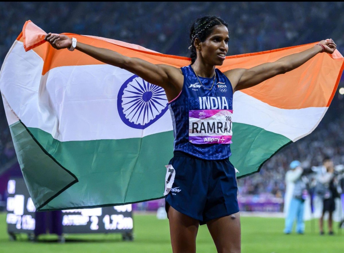 estekhar06's tweet photo. विथ्या रामराज और भारतीय महिला 4×400m रिले टीम को गोल्ड मेडल की हार्दिक बधाई !

शानदार दौड़ में भारत ने बहरीन और चीन को पीछे छोड़ते हुए स्वर्ण पदक अपने नाम किया

ये सिर्फ Gold नहीं, 140 करोड़ भारतीयों का गर्व है!

#VithyaRamraj #India

#AsianGames2026

#GoldMedal #IndianAthletics https://t.co/bEyKAt15D1