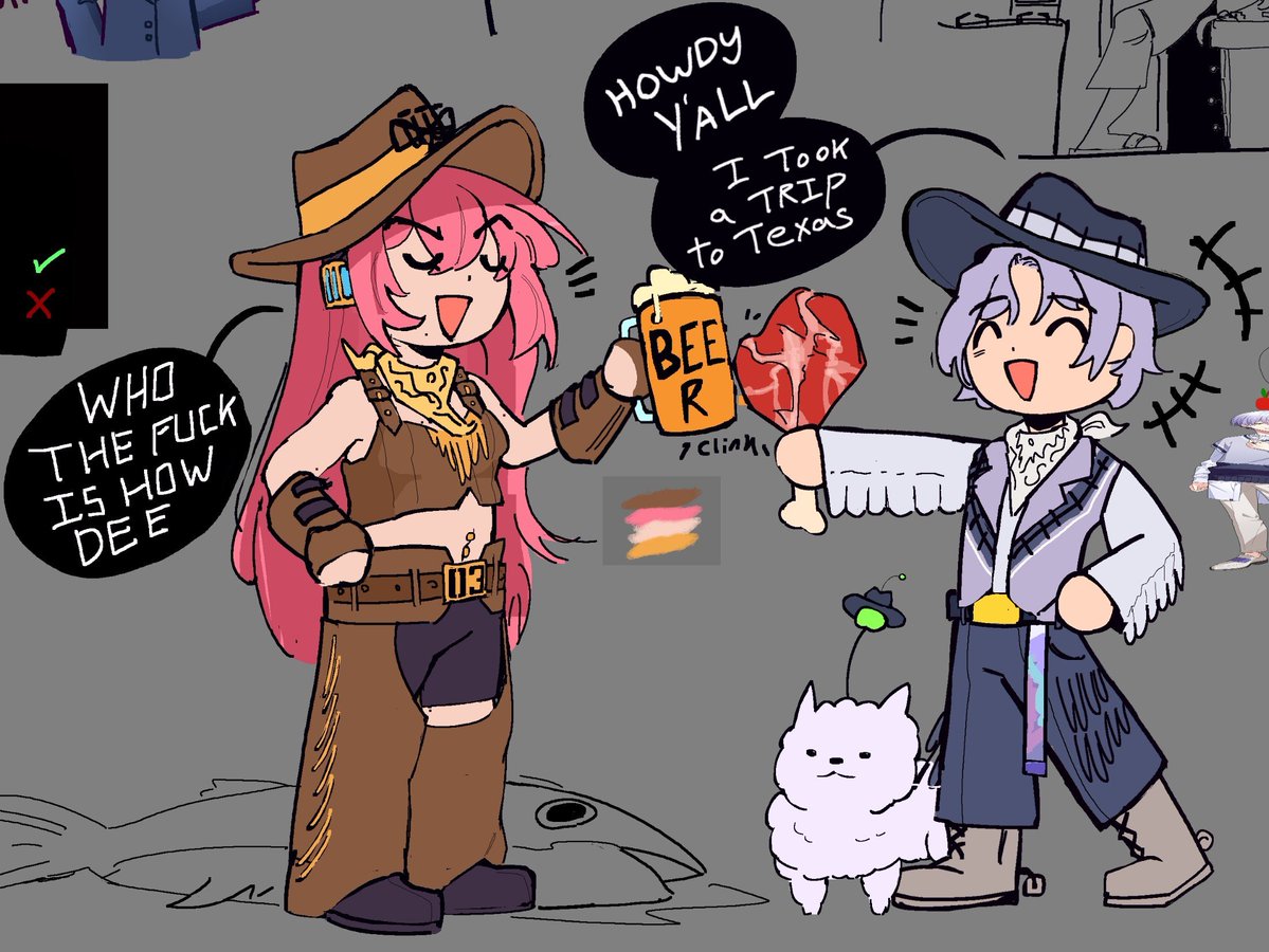 shachouchis's tweet photo. i love having free will bc it means friend and i can draw kafka and megurine luka being best friends < theyre just our favorite guys so we need to draw them tgt

//these are very crack doodles LOL https://t.co/Nvn3Ary8eu