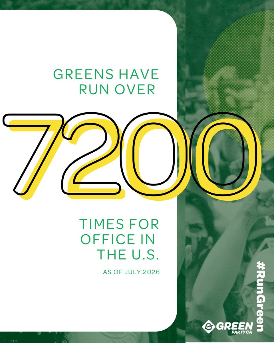 cagreens1's tweet photo. "Greens only run every 4 years" has been the tired rhetoric of Democrats in the echo chamber. Green candidates DO RUN in every election for many public offices without being bought by corporate bribes, unlike teams Blue and Red!
#RegisterGreen
#VoteGreen
#RunGreen https://t.co/yynNtG0mFr
