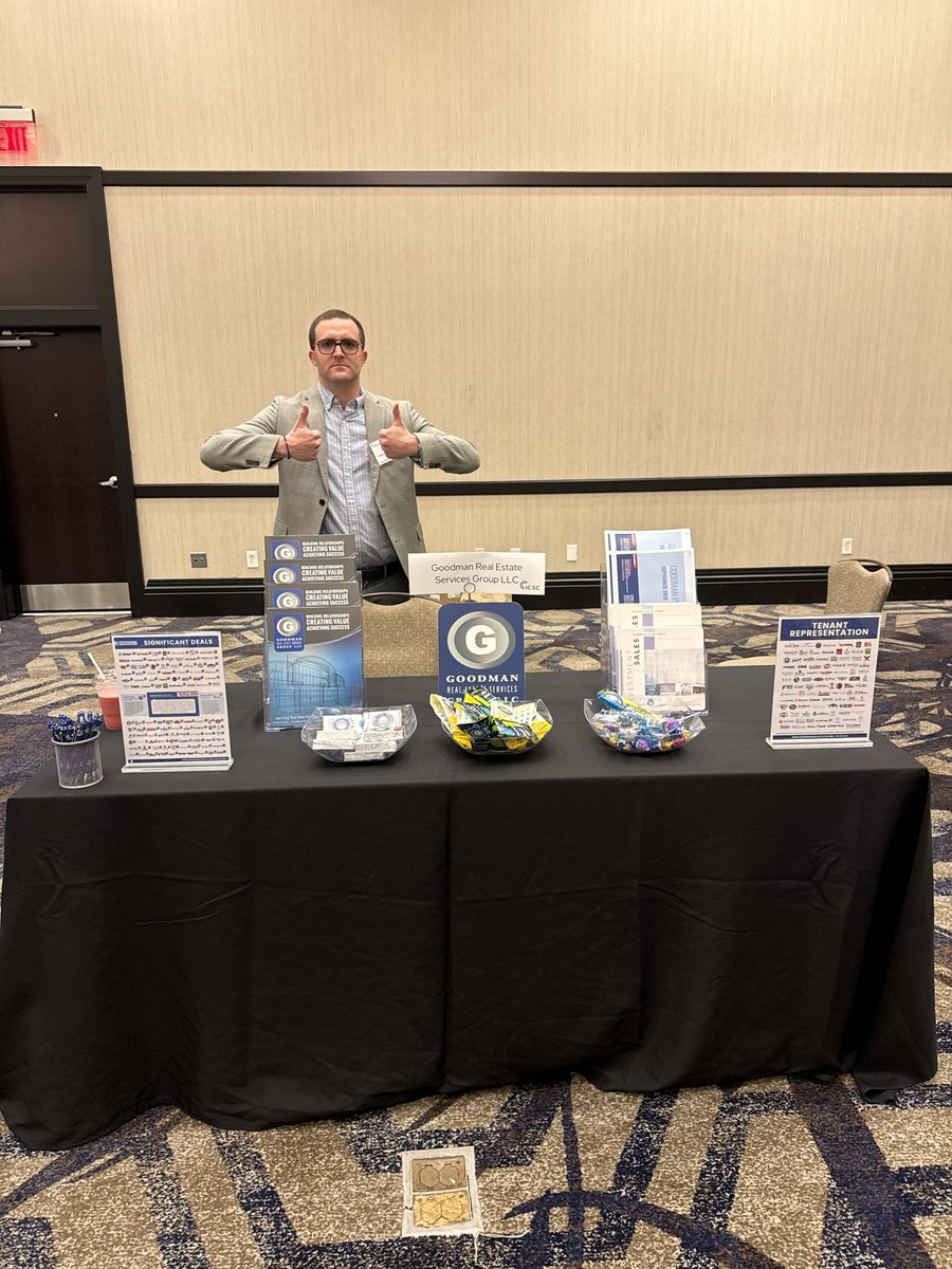 GoodmanRealEst's tweet photo. The Goodman Real Estate team is ready to connect, collaborate, and talk commercial real estate at ICSC Retail Forward in Columbus! If you'll be attending, be sure to stop by and say hello. We look forward to seeing you there!
#ICSC #RetailForward #RetailRealEstate #ColumbusOH https://t.co/M7FecOPEcV