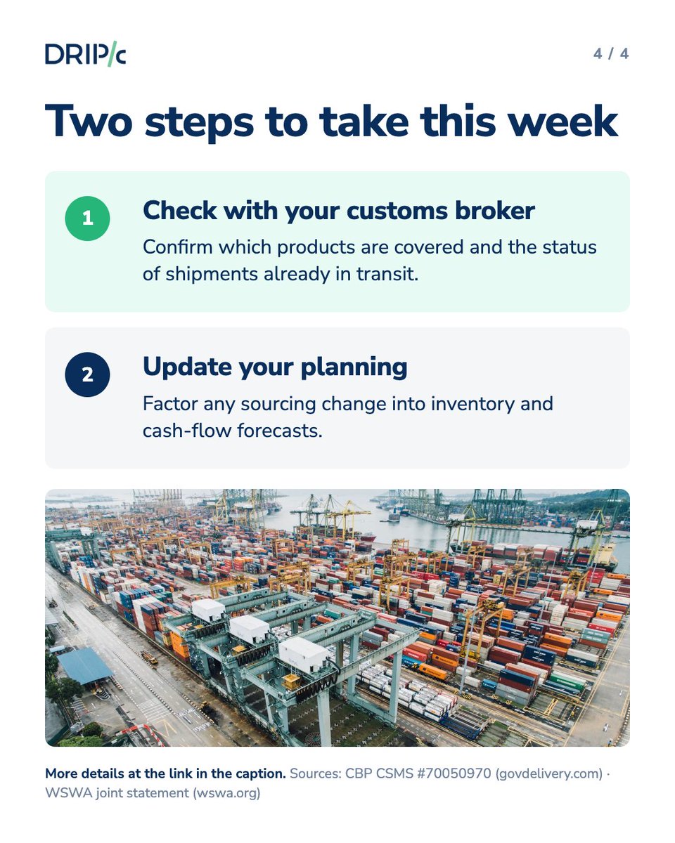 DripCapital_Inc's tweet photo. New US restrictions on certain Canadian imports took effect on September 29. Here’s a quick look at the affected products and what this means for importers.

Read more: https://t.co/fO8F9V7lhr https://t.co/7nMjqiIQIX