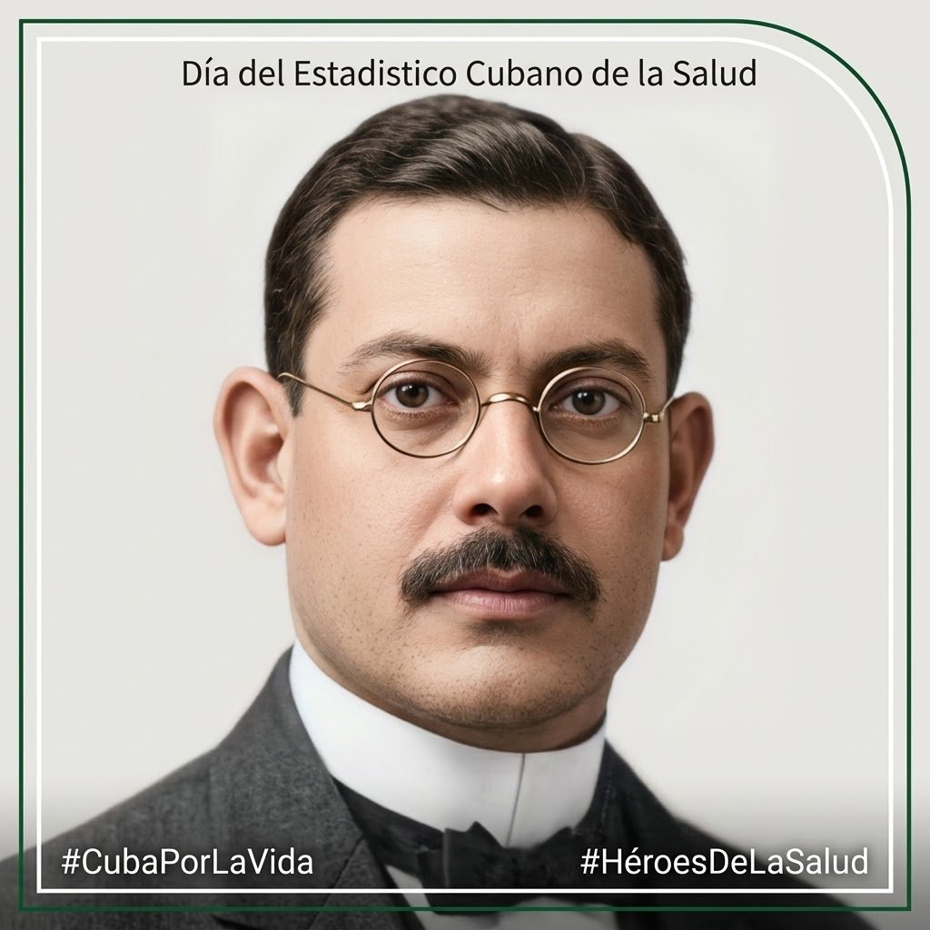 MINSAPCuba's tweet photo. 📊🇨🇺Hoy celebramos el Día del Estadístico de la Salud en #Cuba en homenaje a Jorge Le Roy. Felicitamos a los profesionales y técnicos que garantizan la calidad de la información para proteger la salud de nuestro pueblo. 

¡Gracias por su compromiso! 

#CubaPorLaVida https://t.co/jaGFdaOtC4