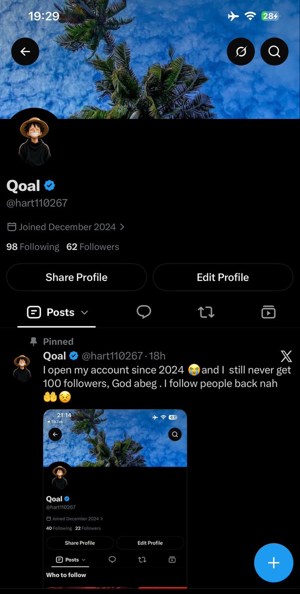 hart110267's tweet photo. Wow 60plus followers 🤩✌️
Congratulations to me 🎊🎉🎈🍾 
And thank y’all family for following up. Let’s go 🥳🤩 https://t.co/kA5E4PFbXp
